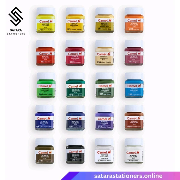 Acrylic Colour | 20 Shade | Camel