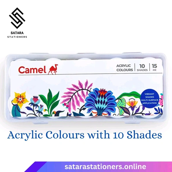 Acrylic Colour | 10 Shade | Camel