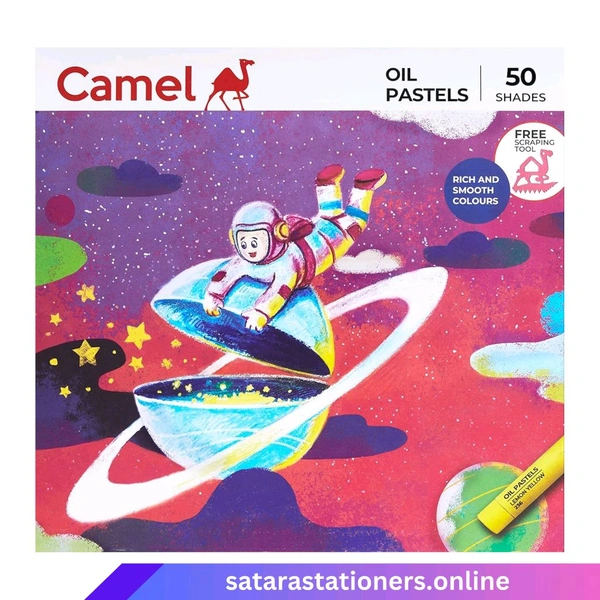 Oil Pastels | 50 Shade | Camel | Carton Pack