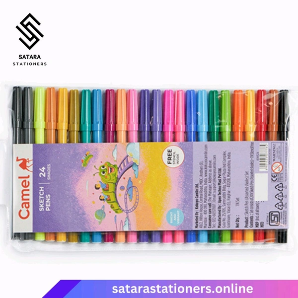 Sketch Pens | 24 Shade | Camel