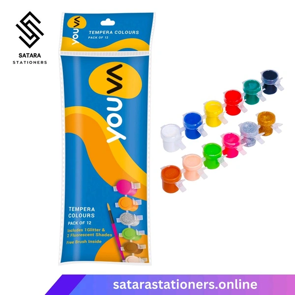 Tempera Colours | 12 Shade | YOUVA