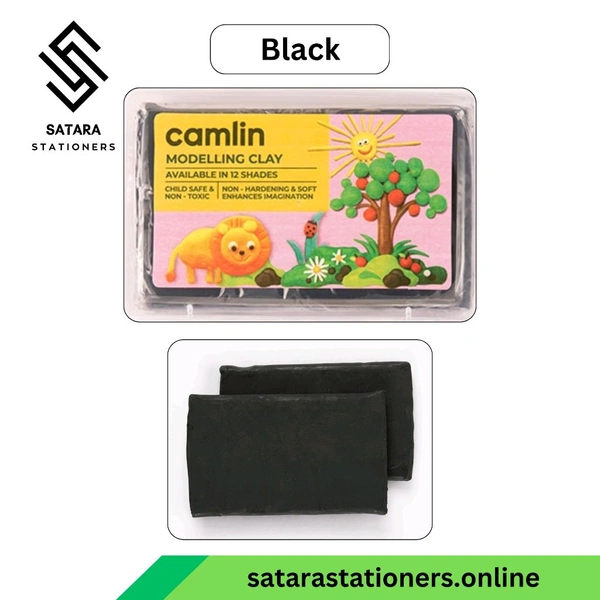 Camlin Modelling Clay | 150 g  - Black