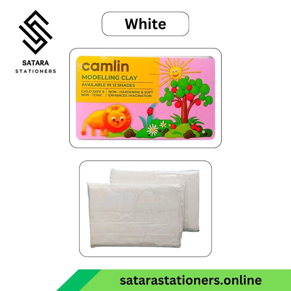 Camlin Modelling Clay | 150 g  - White