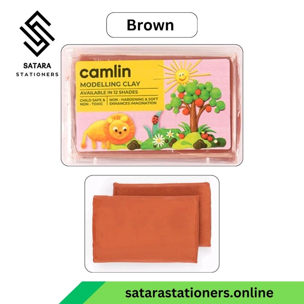 Camlin Modelling Clay | 150 g  - Brown