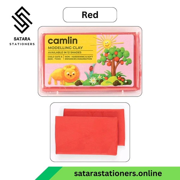 Camlin Modelling Clay | 150 g  - Red
