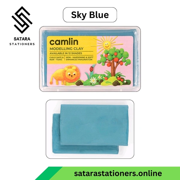 Camlin Modelling Clay | 150 g  - Sky Blue