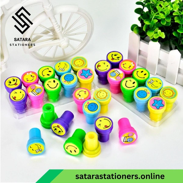 Smiley, Emoji Stamp | Pack Of 10