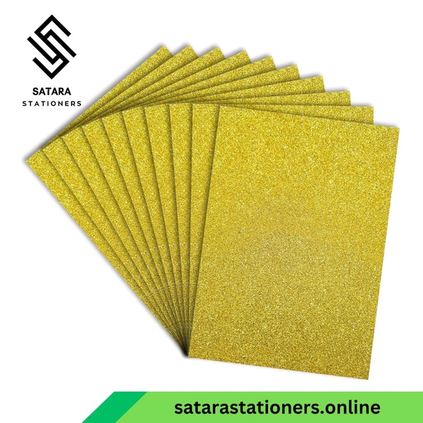 Glitter Paper | Foam Paper  - Golden