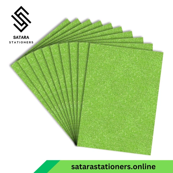 Glitter Paper | Foam Paper  - Green