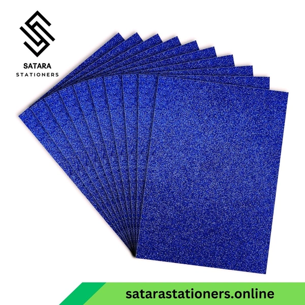 Glitter Paper | Foam Paper  - Blue