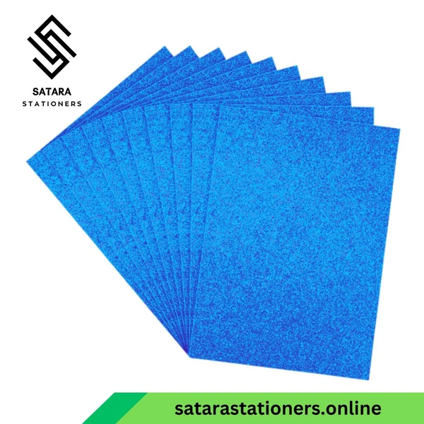 Glitter Paper | Foam Paper  - Sky Blue