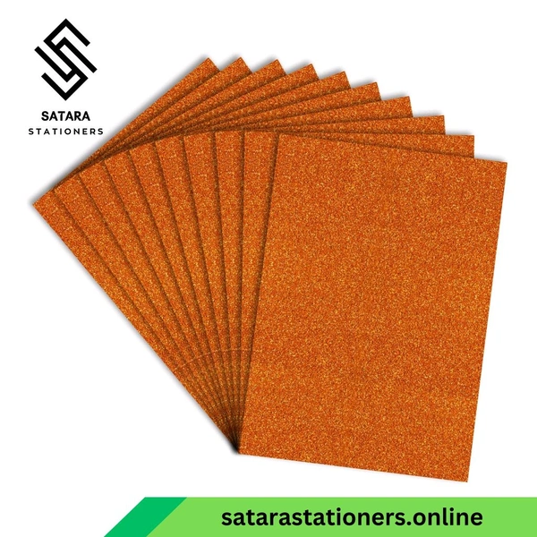 Glitter Paper | Foam Paper  - Orange