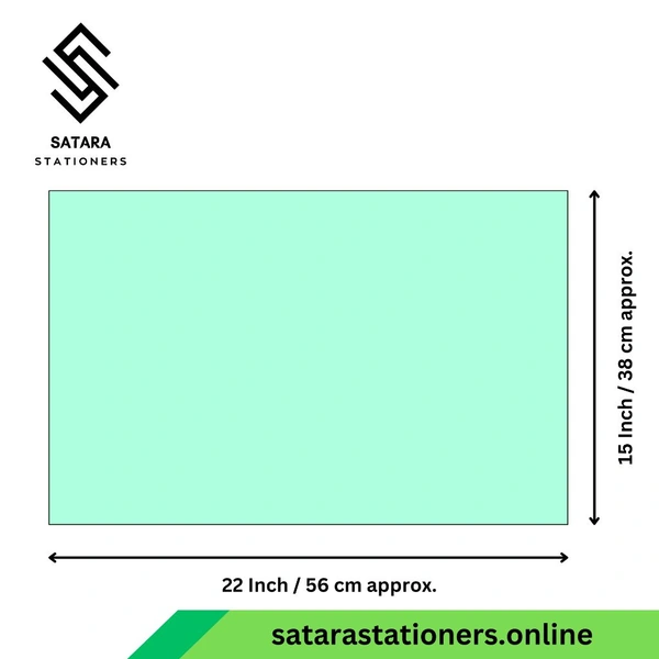 Cardsheet Paper | A1 Size | 15 X 22 Inch - Light Green
