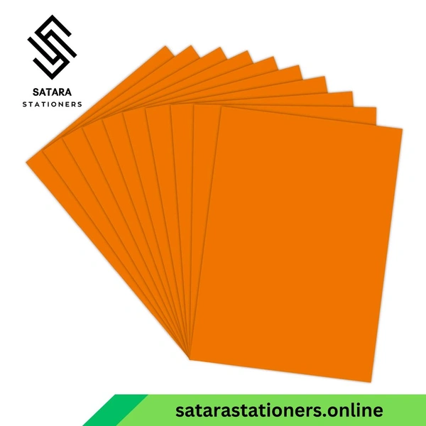 A4 Tinted Papers | Multi Colour Papers | Colourful Paper - Orange