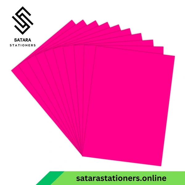 A4 Tinted Papers | Multi Colour Papers | Colourful Paper - Pink