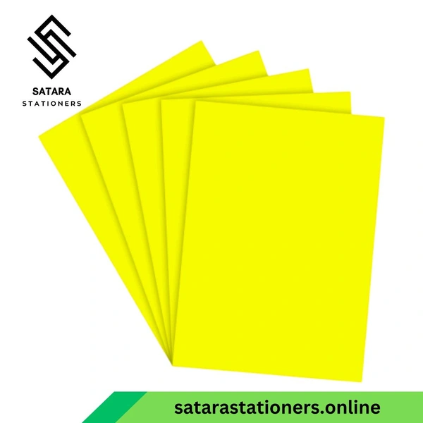 A4 Tinted Papers | Multi Colour Papers | Colourful Paper - Yellow