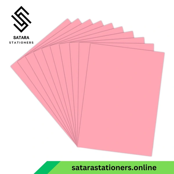 A4 Tinted Papers | Multi Colour Papers | Colourful Paper - Light Pink