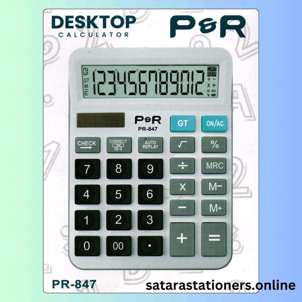 P & R Desktop Calculator | 12 Digits | 112 Steps 