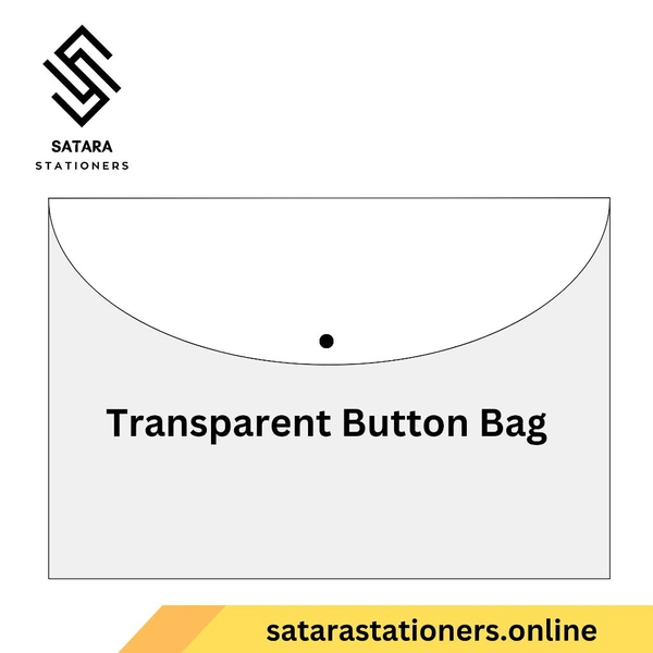 A4 / FS Transparent Button Packet | Button Bag - Medium