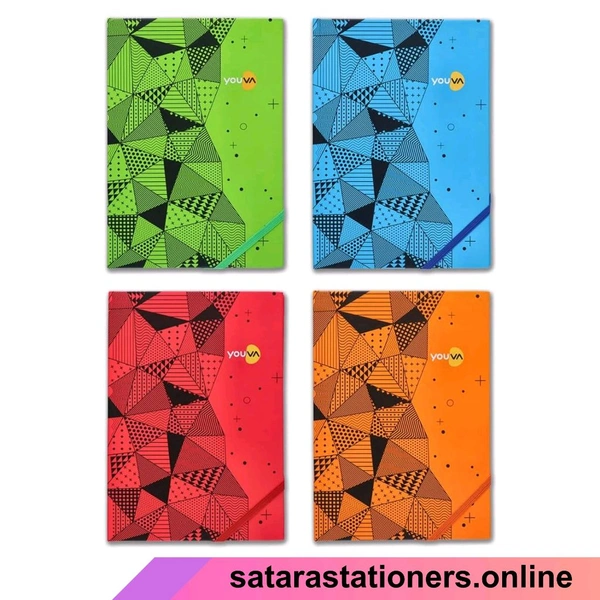 Youva Colour Pattern Case Bound Diary | A5 Size
