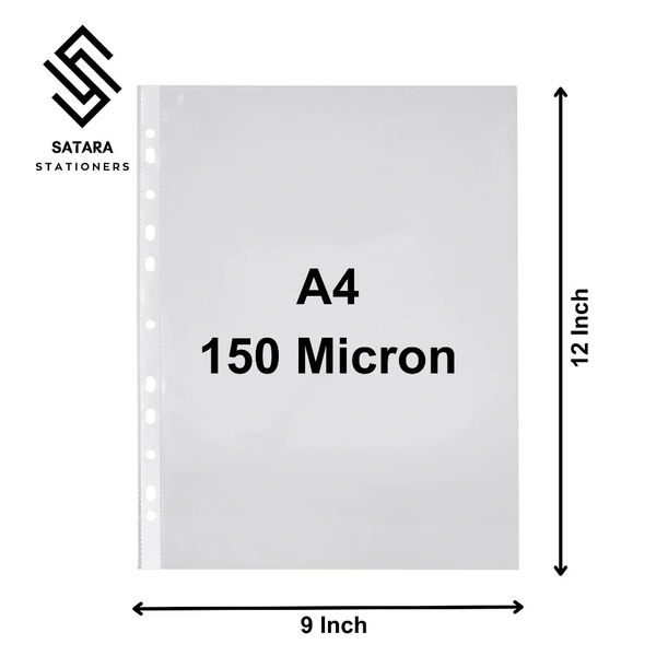A4 Document Folder - Single, 150 Micron