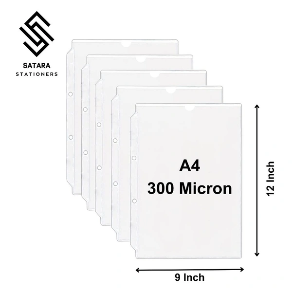 A4 Document Folder - Single, 300 Micron