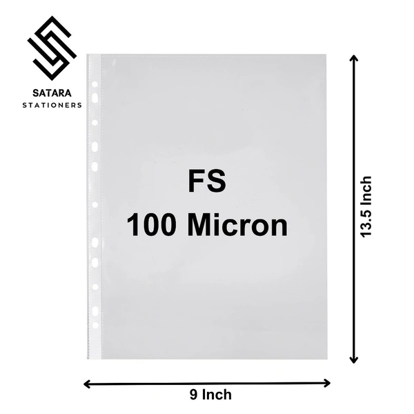 FS Document Folder - Pack Of 100, 100 Micron