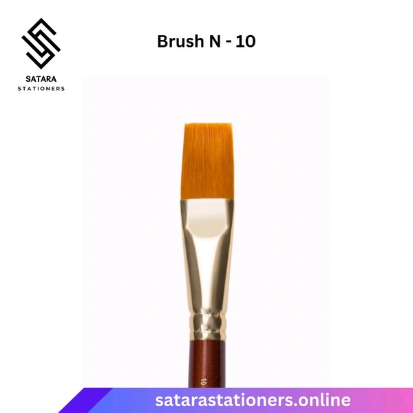 Camlin Synthetic Gold Flat Brush - No. 10