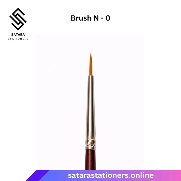 Camlin Synthetic Gold Round Brush  - No. 0