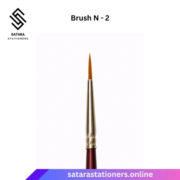 Camlin Synthetic Gold Round Brush  - No. 2