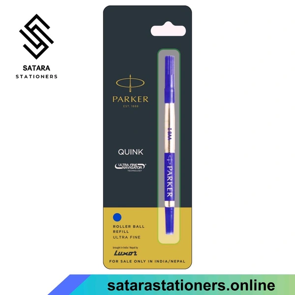 Ultra Fine Navigator Roller Ball Pen Refill | 0.5 mm | Parker - Blue