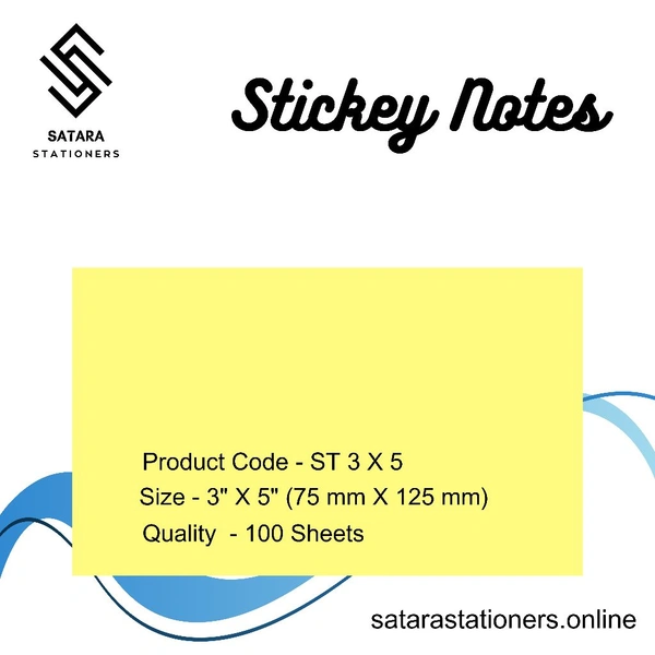 Stickey Notes - 3" X 5"