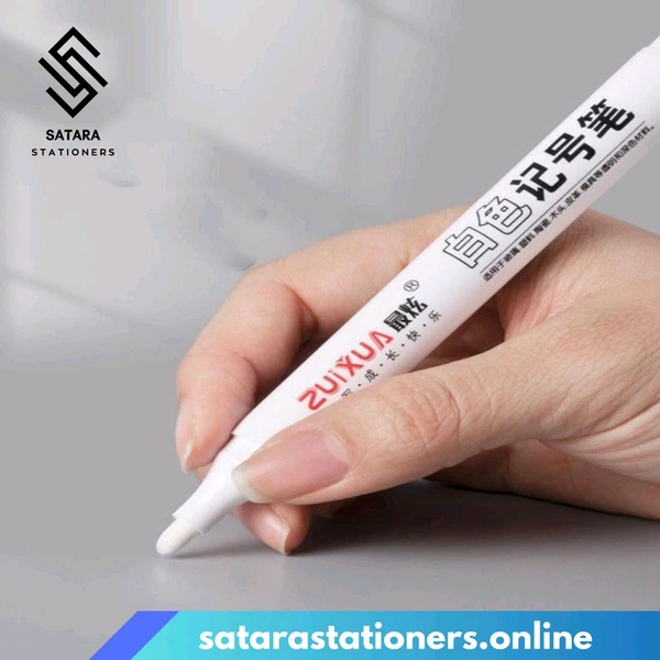 White Permanent Marker  - White