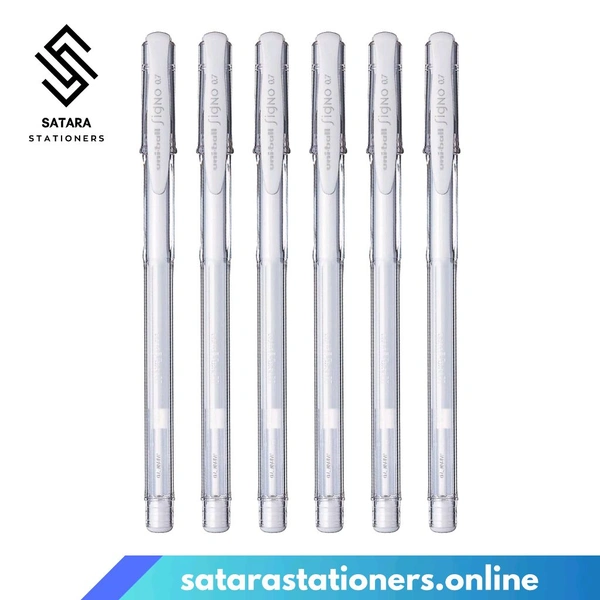 White Uniball Pen - White