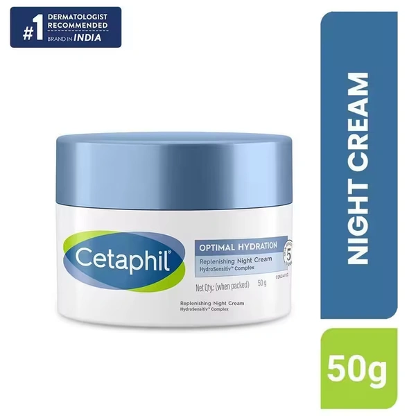 Cetaphil Optimal Hydration,Replenishing Night Cream - 50 GM