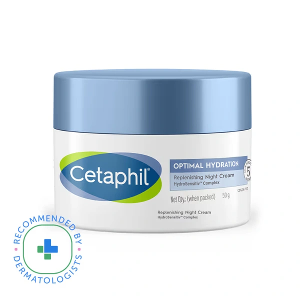 Cetaphil Optimal Hydration,Replenishing Night Cream - 50 GM