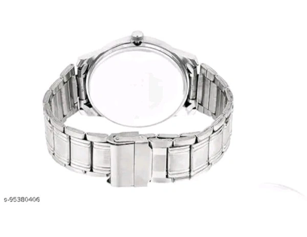 Multicolor(pack of 2) stainless steel analog watch for men - Gray, Free Size