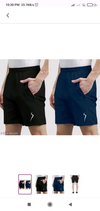 BTMZ regular fit lycra blend casual loung shots dual - Cherry Pie