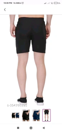 BTMZ regular fit lycra blend casual loung shots dual - Cherry Pie