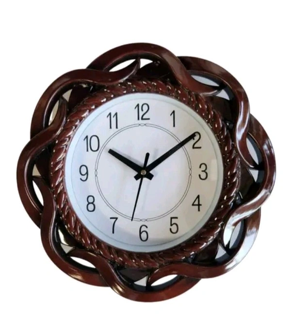 wall clock 10 inchName: wall erial: PlasticType: Wall C - Brown
