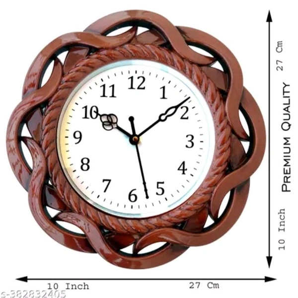 wall clock 10 inchName: wall erial: PlasticType: Wall C - Brown