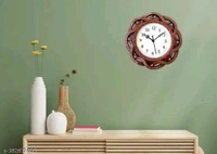 wall clock 10 inchName: wall erial: PlasticType: Wall C - Brown