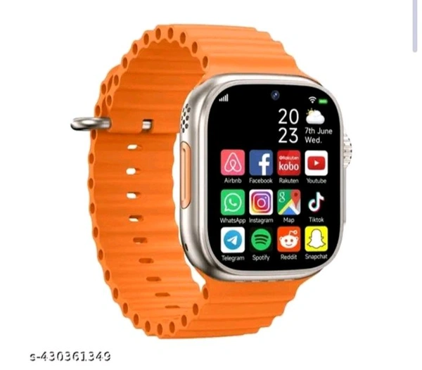 Acheron Smartwatch: Long battery life and wireless charging(Pack Of 1 Orange Colour with FREE Black Belt)Name: Acheron Smartwatch:  - Web Orange