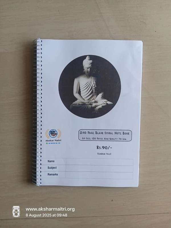240 Page Blank Spiral Notebook 