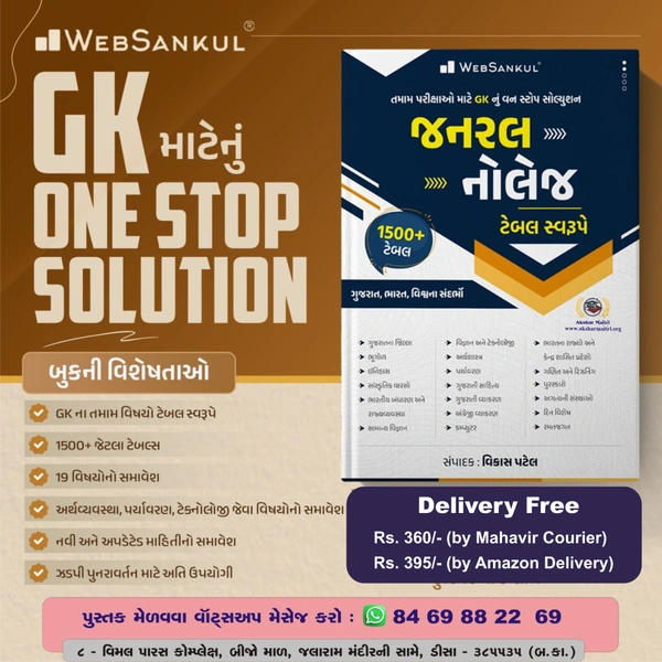 General Knowledge - Table Swarupe - Web Sankul