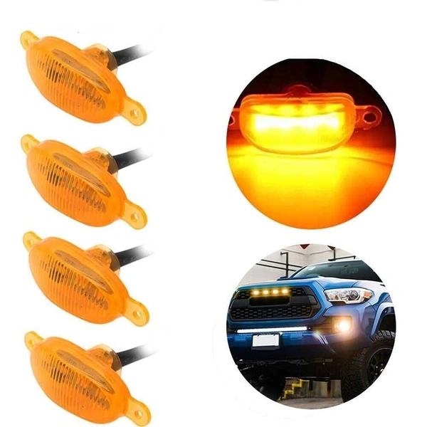 Grill Light 12v (4pcs set) with wiring - Red & Blue