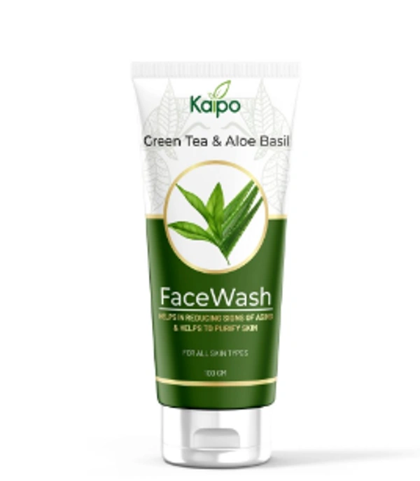 GREEN TEA & ALOE BASIL FACE WASH