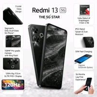 Redmi 13 5g Black Diamond, 6GB+128GB | India Debut SD 4 Gen 2 AE | 108MP Pro Grade Camera | 6.79in Largest Display in Segment - White, Today Or Tomorrow, #mi #redmi #phone #mobile