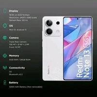 Redmi 13 5g Black Diamond, 6GB+128GB | India Debut SD 4 Gen 2 AE | 108MP Pro Grade Camera | 6.79in Largest Display in Segment - White, Today Or Tomorrow, #mi #redmi #phone #mobile