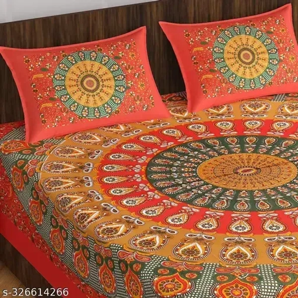 Double bed bedsheet pure cotton (90x100) - Double
